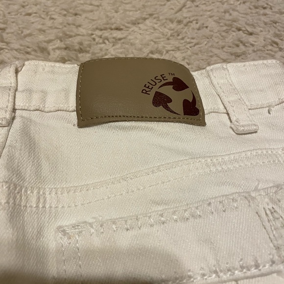 Reuse White Denim Mini Skirt - Picture 3 of 4
